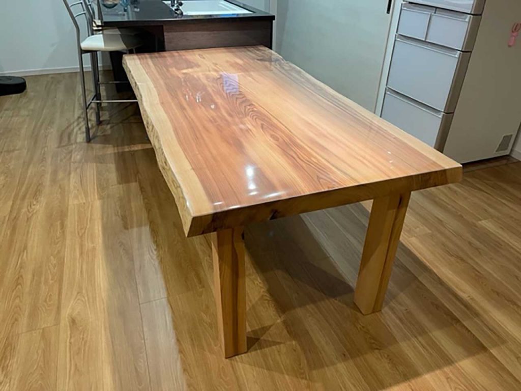 ダイニングテーブル（今回分）杉一枚板 800~900×1800×60