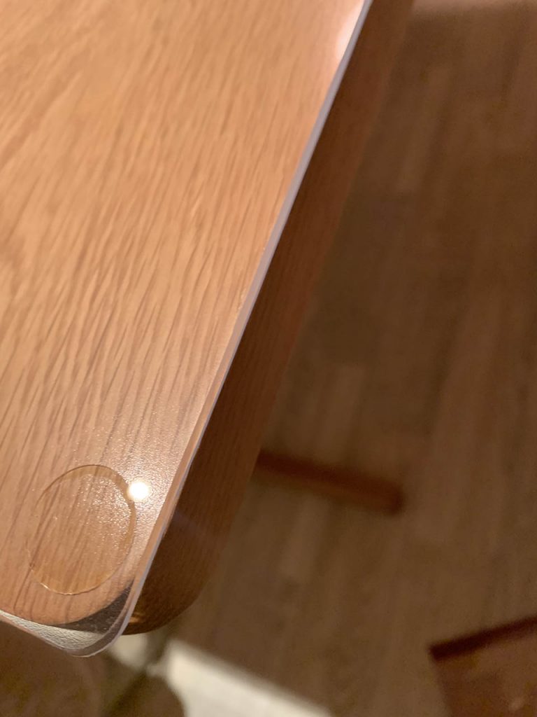 テーブルマット匠と無印良品のダイニングテーブル